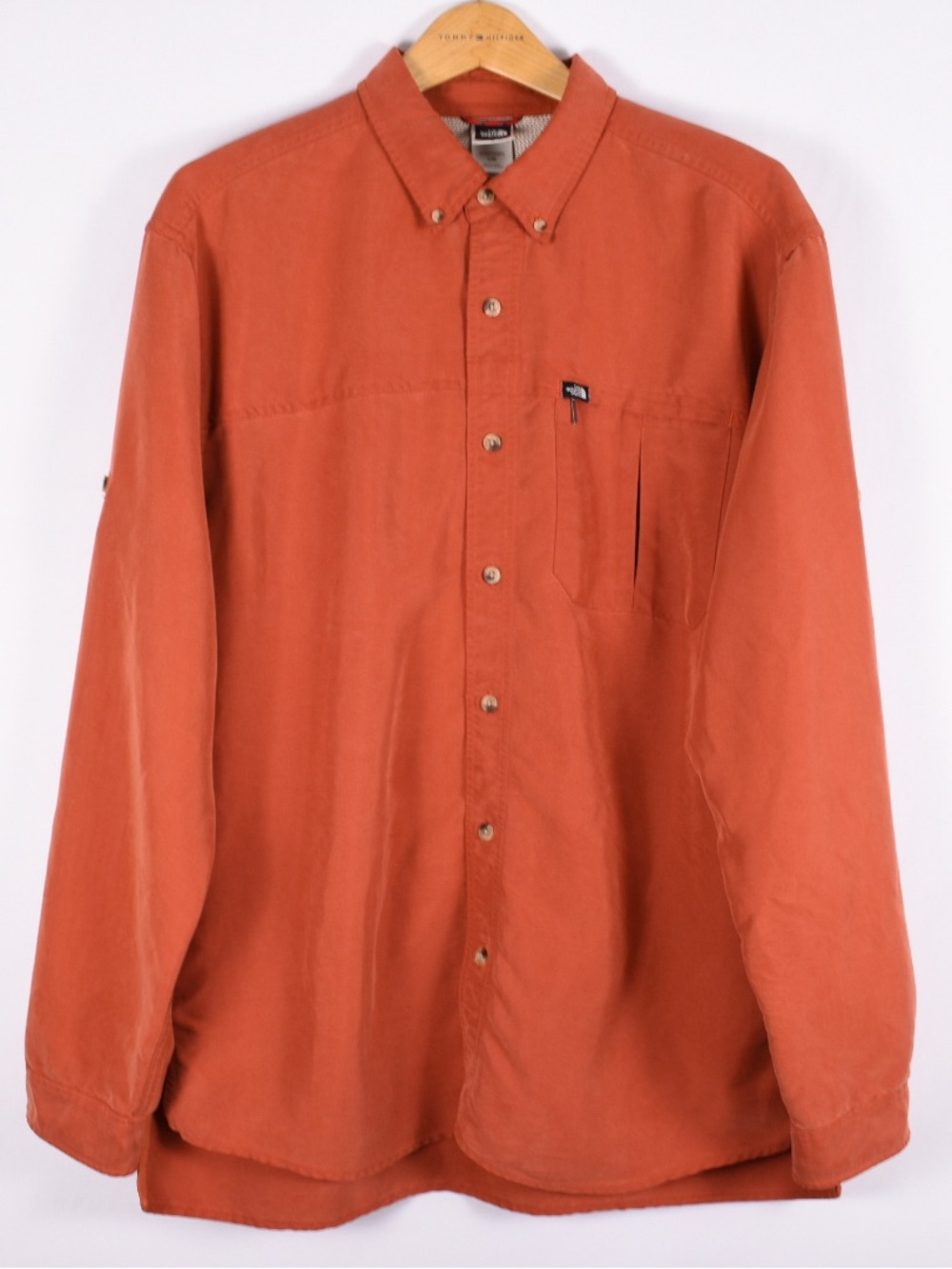 The North Face Orange Outdoor Hiking Shirt Men’s Large